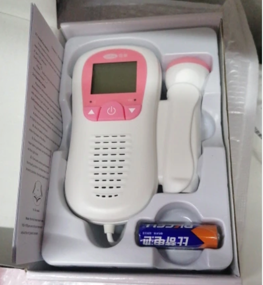 Moniteur de fréquence cardiaque fœtal Doppler pour bébé, stéthoscope sans  rayonnement, compteur de pouls, poignées de battement de cœur de grossesse